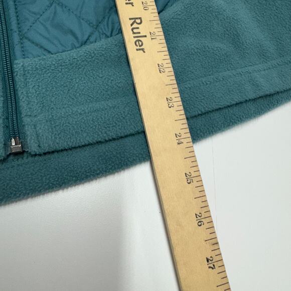 Columbia Vest Womens Small Blue Warmer Days Hooded Quilted Full Zip Thermal Coil - Picture 7 of 8